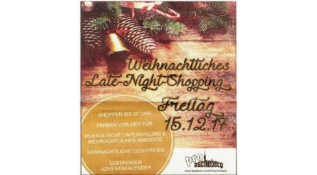 Late-Night-Shopping in Ascheberg
